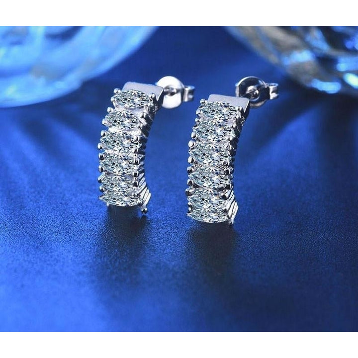 Sterling Silver Forever Stud Earrings Image 4