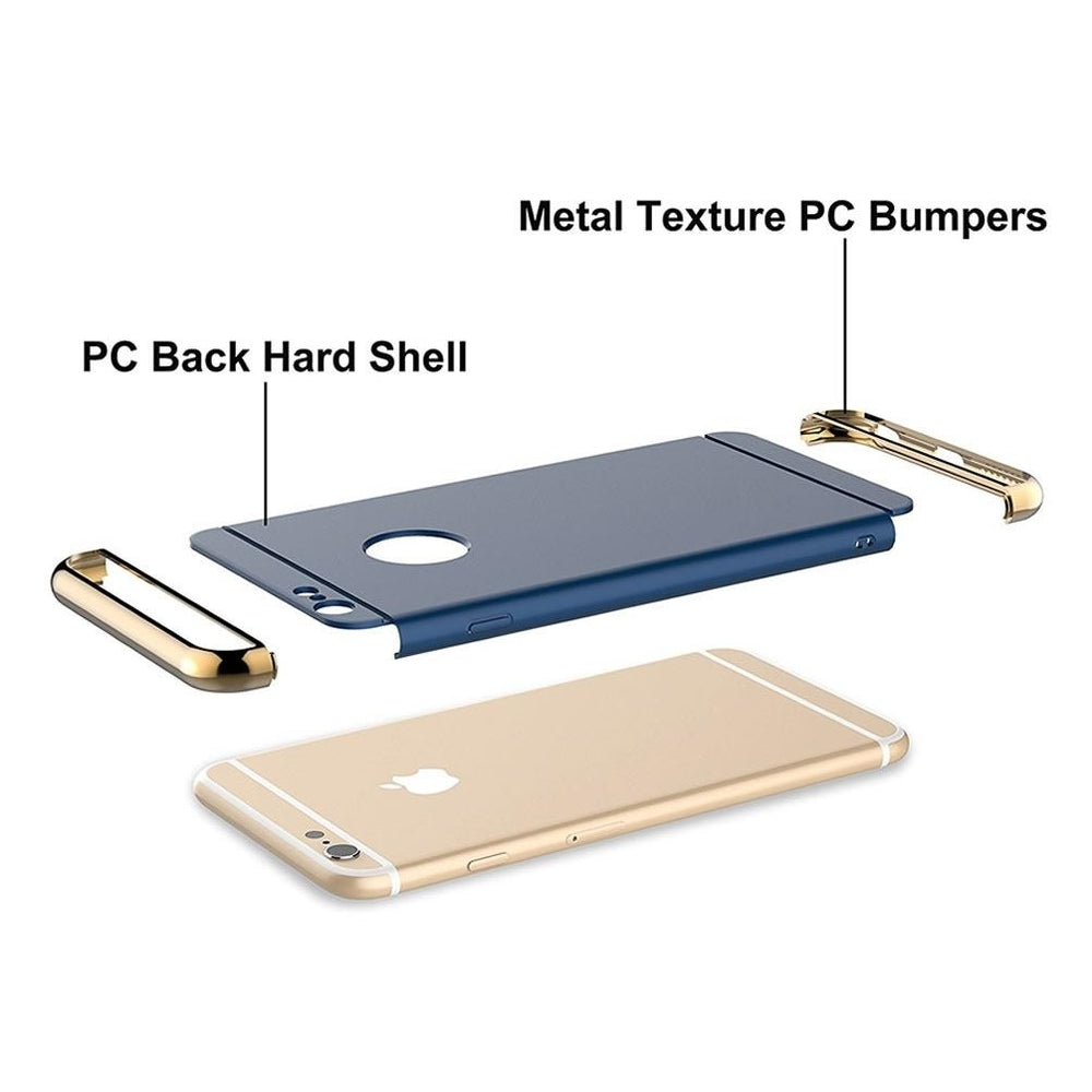 Black Parrot Case for Apple iPhone 6/6S Blue and Gold Ultra Thin Matte Cover BP-S0226 Image 2