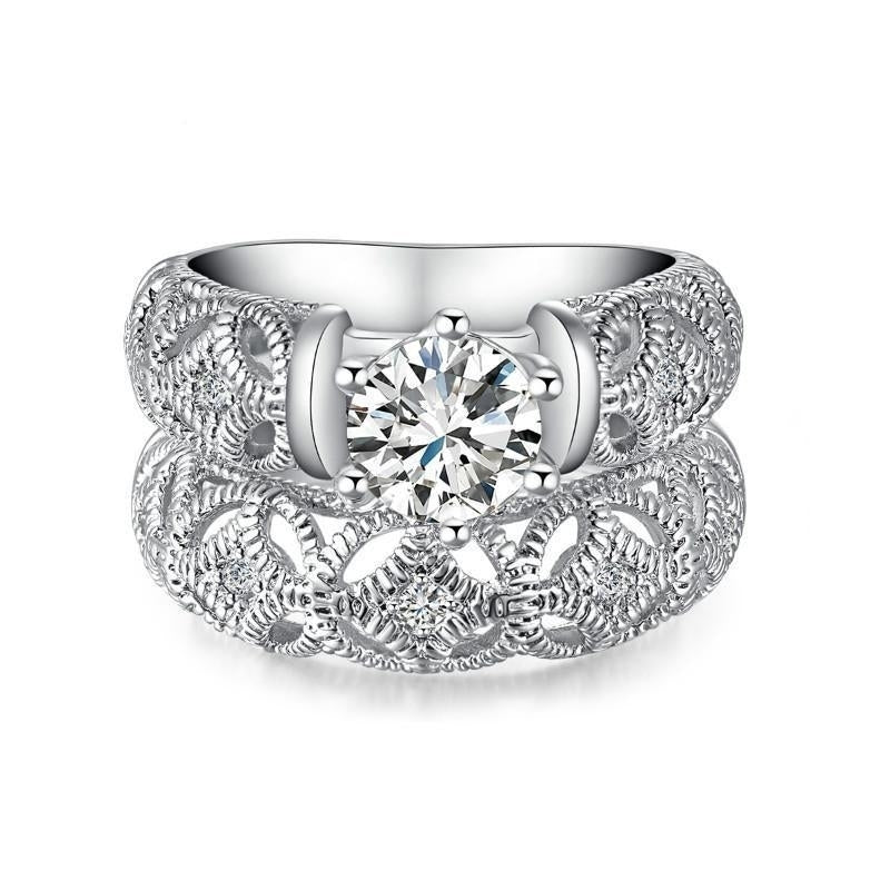 Luxury Cubic Zirconia Double Band Image 1