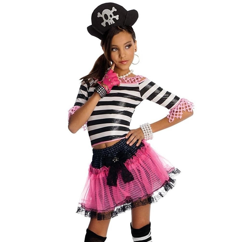 Sassy Drama Queens Pirate Treasure Girls size S 4/6 Costume Outfit Rubie's Image 2
