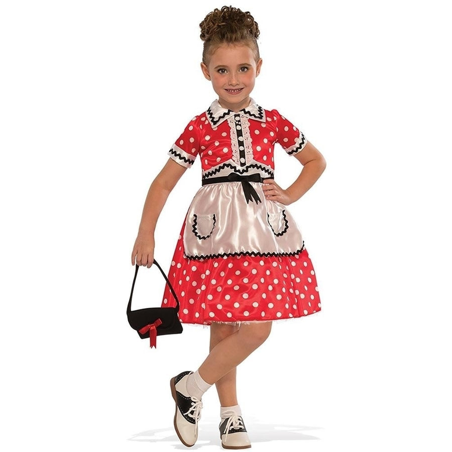 Little Lady 1950s-style Girls size S 4/6 Dress Costume Outfit Rubies Image 1