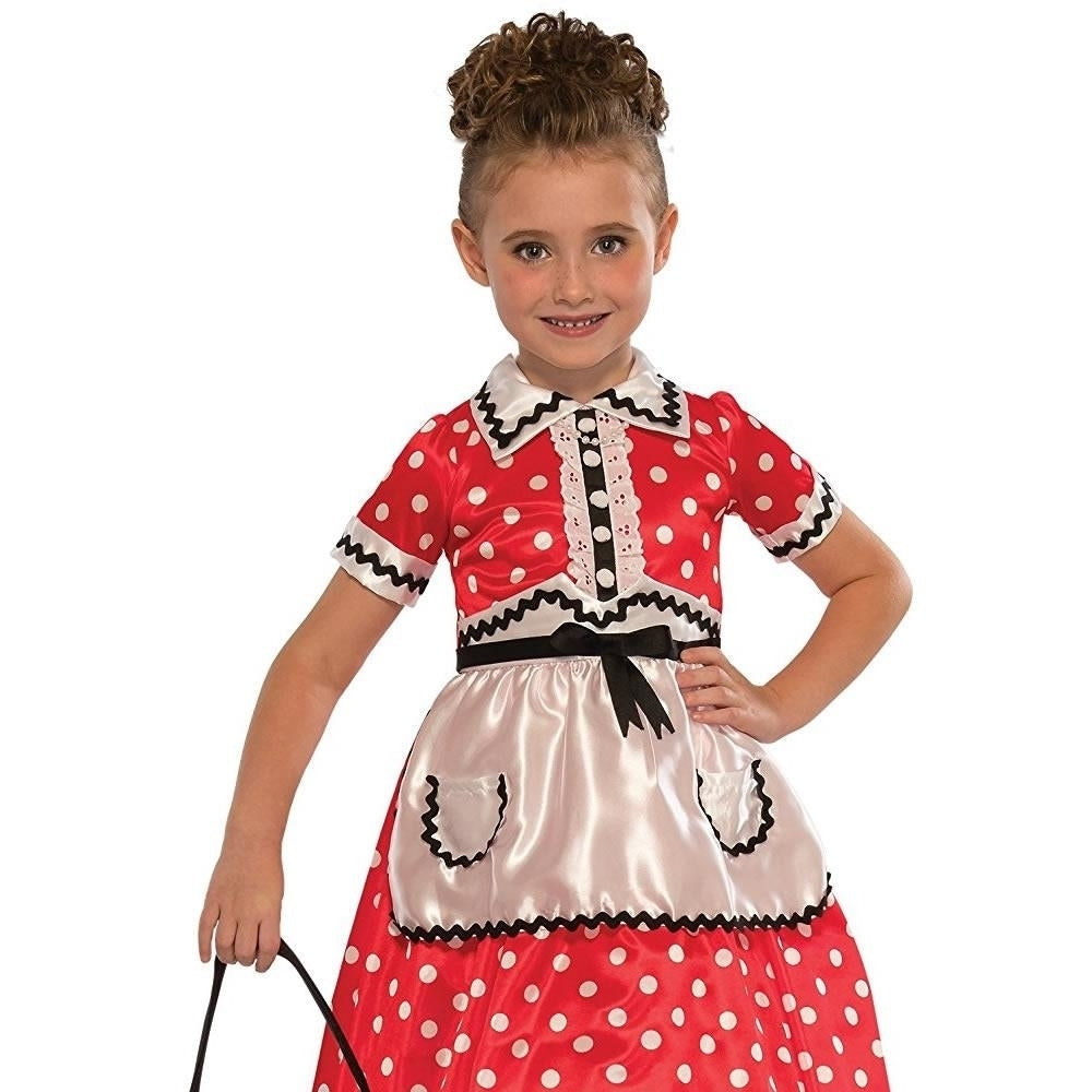 Little Lady 1950s-style Girls size S 4/6 Dress Costume Outfit Rubies Image 2