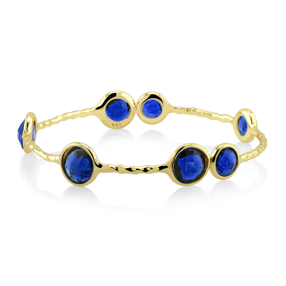 Genuine Sapphire Gemstone Bangle Image 1