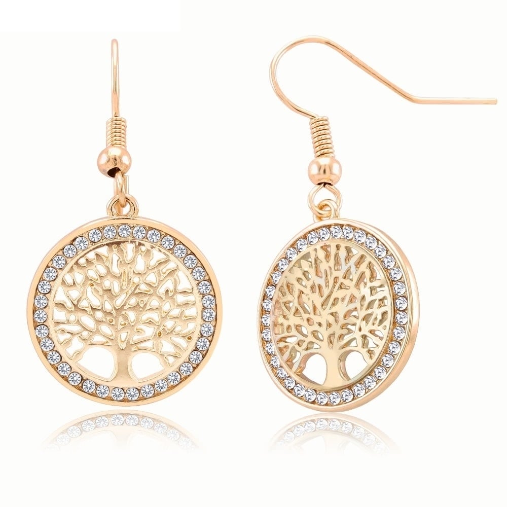 Tree of Life Drop Earrings Image 1