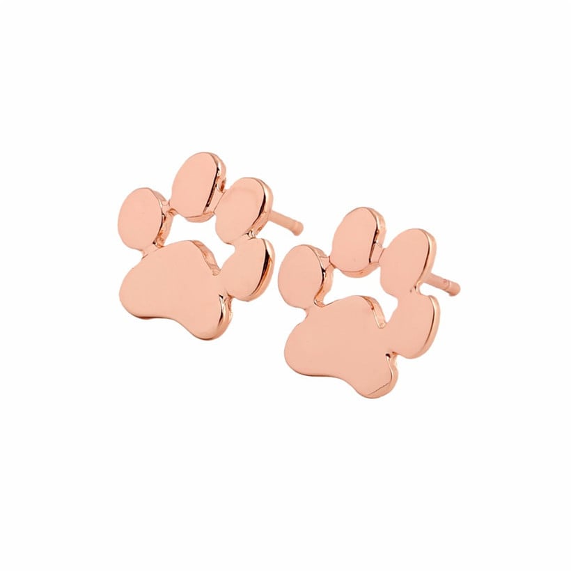 Rose Paw Stud Earrings Image 1