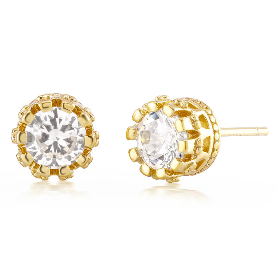 Cubic Zirconia Stud Earrings Image 1