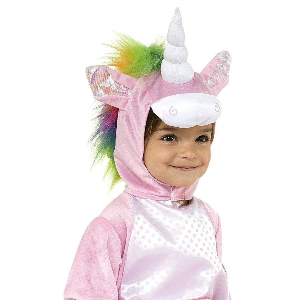 Rubies Unicorn Baby Costume Pink Jumpsuit 6-12 MO Rainbow Mane Model 510069 Image 2