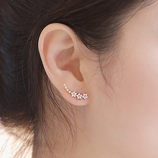 Star Zircon Earrings Image 1