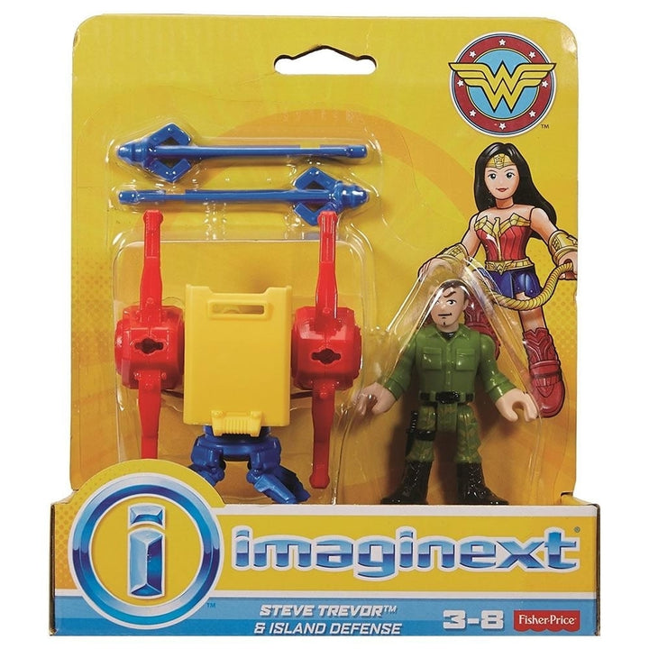 Imaginext Wonder Woman Steve Trevor and Island Defense Fisher-Price Figures Image 2