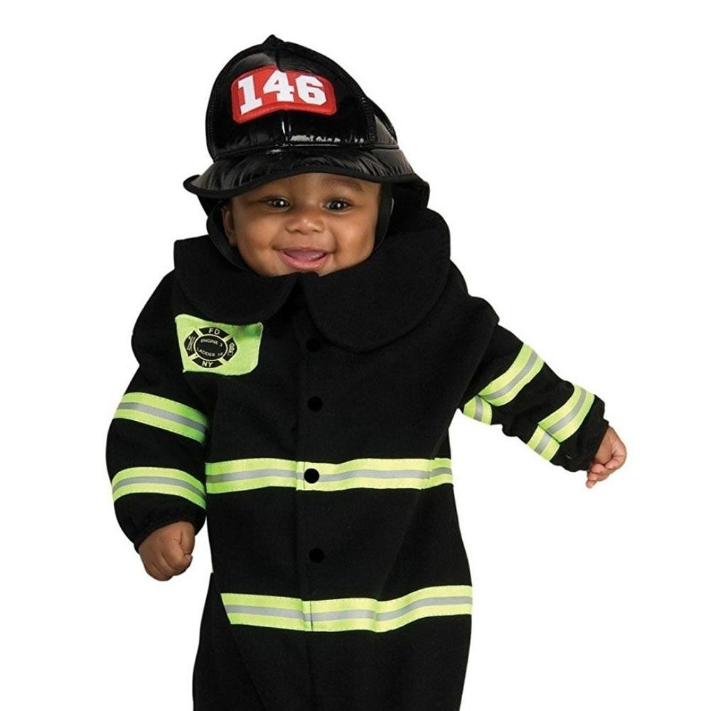 Firefighter Bunting Baby Infant Costume size 0-9 MO Newborn Outfit Rubies Image 2