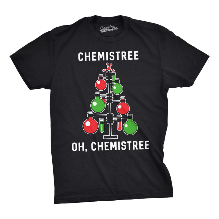 Mens Chemistree T shirt Funny Chemistry Science Christmas Nerdy Graphic Cool Tee Image 4