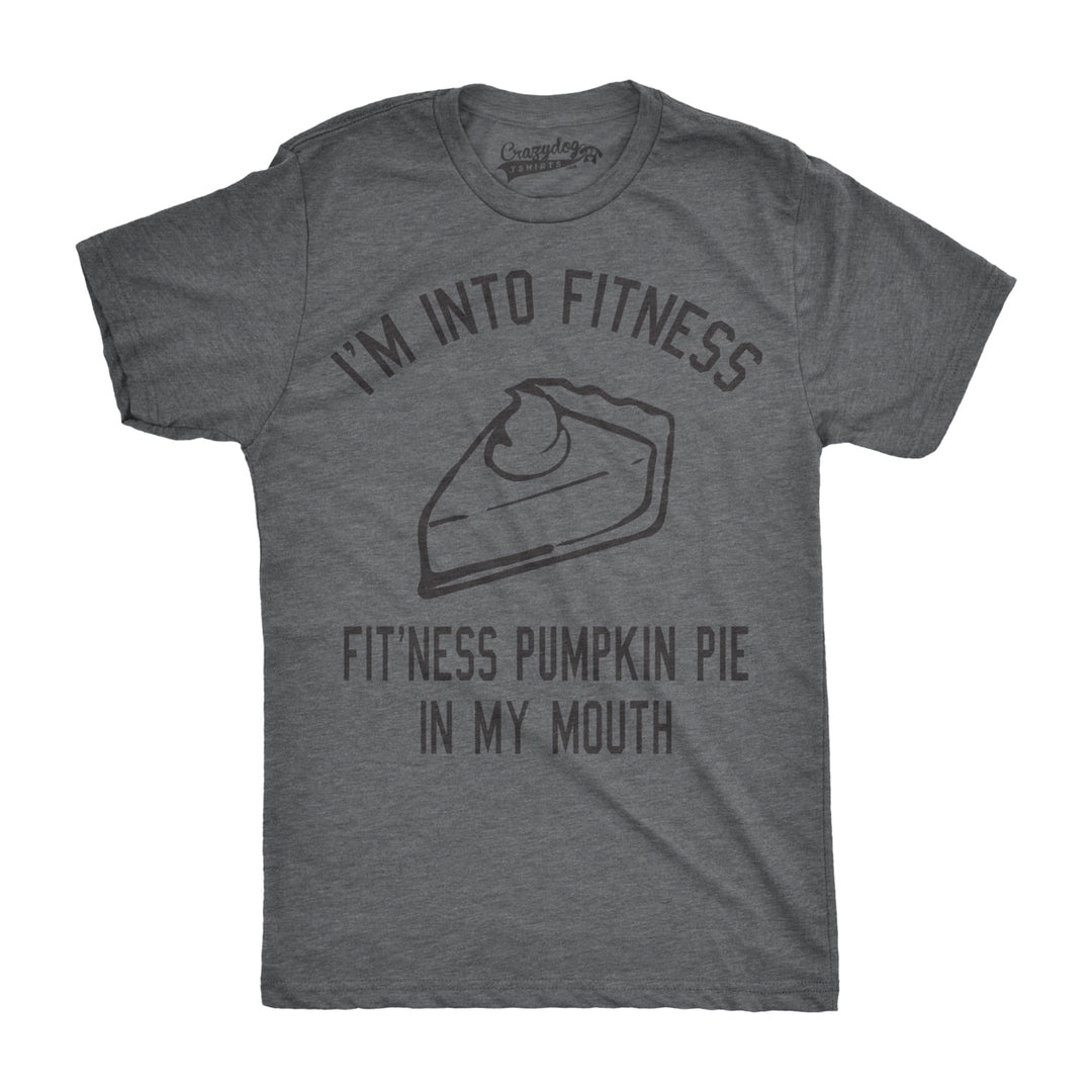 Mens Fitness Pumpkin Pie In My Mouth T shirt Funny Thanksgiving Thankful Graphic Image 4