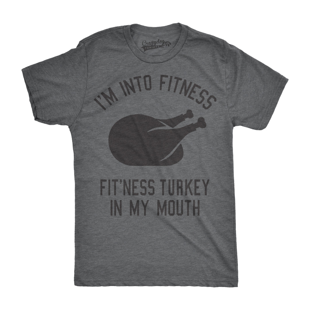 Womens Fitness Turkey In My Mouth Tshirt Funny Thanksgiving Food Tee For Ladies Image 3