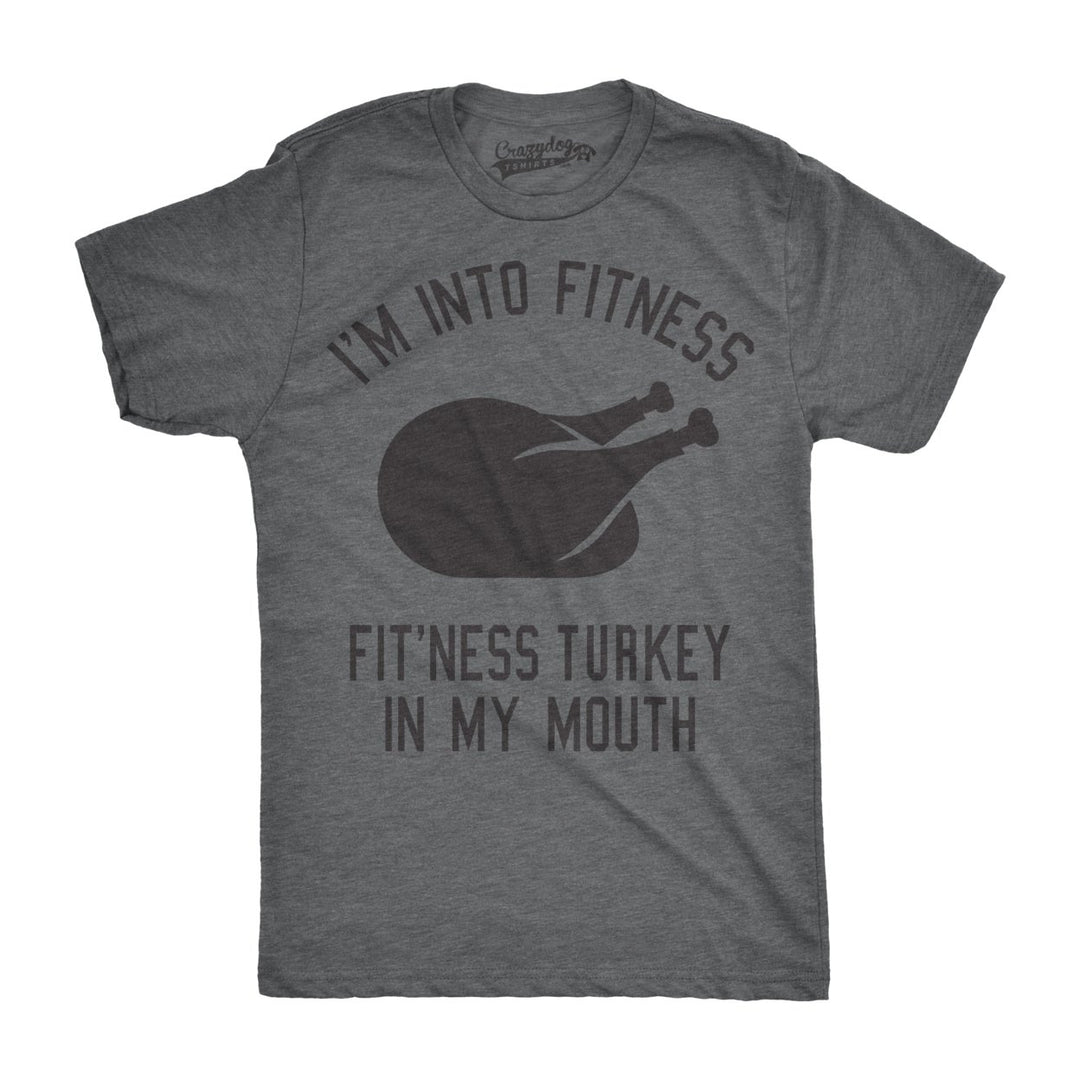 Womens Fitness Turkey In My Mouth Tshirt Funny Thanksgiving Food Tee For Ladies Image 1