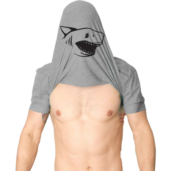 Mens Ask Me About Jaws Flip Up Tshirt Funny Ocean Shark Movie Tee For Guys Image 6