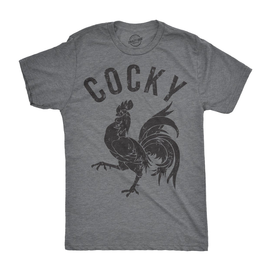 Mens Cocky T shirt Funny Sarcastic Rude Tee Hilarious Adult Humor Dad Joke Image 1