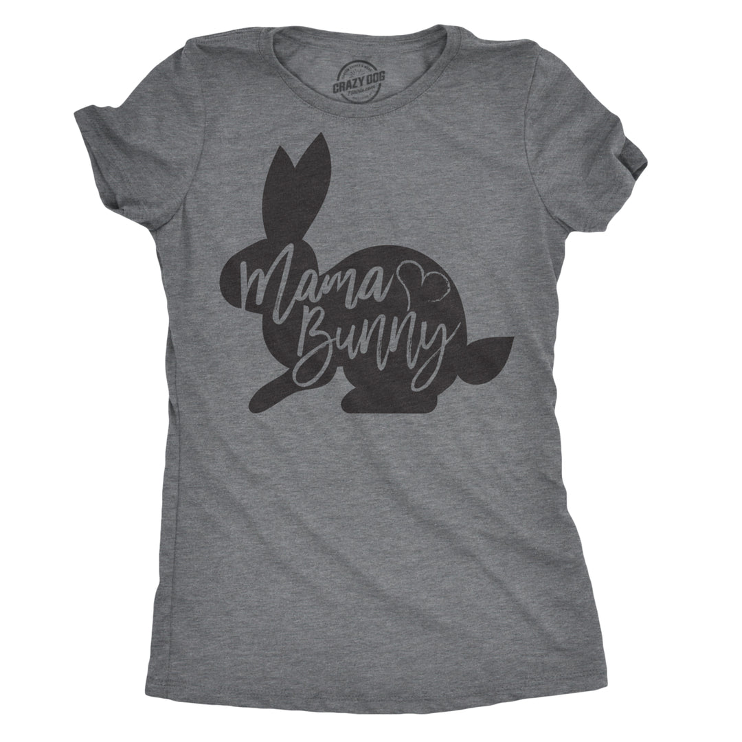 Womens Mama Bunny T Shirt Cute Adorable Easter Gift Faith Tee For Ladies Image 4