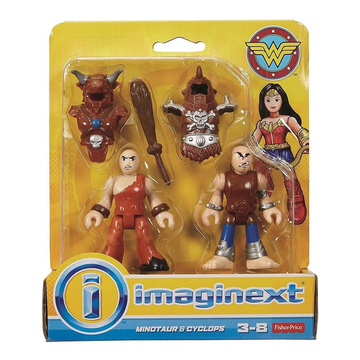 Imaginext Wonder Woman Minotaur and Cyclops Mini Figures DC Universe Fisher-Price Image 2