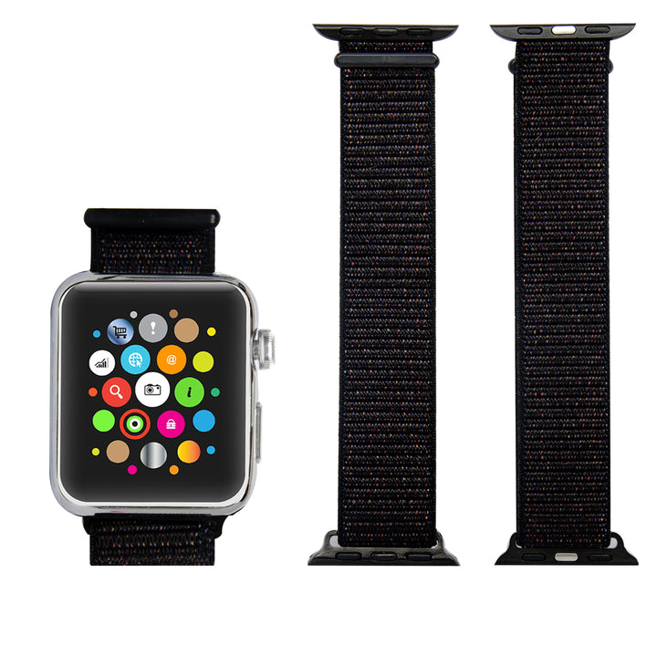 Soft Breathable Woven Nylon Replacement Sport Loop Band for Apple Watch Series 3,2,1 42MM Image 1