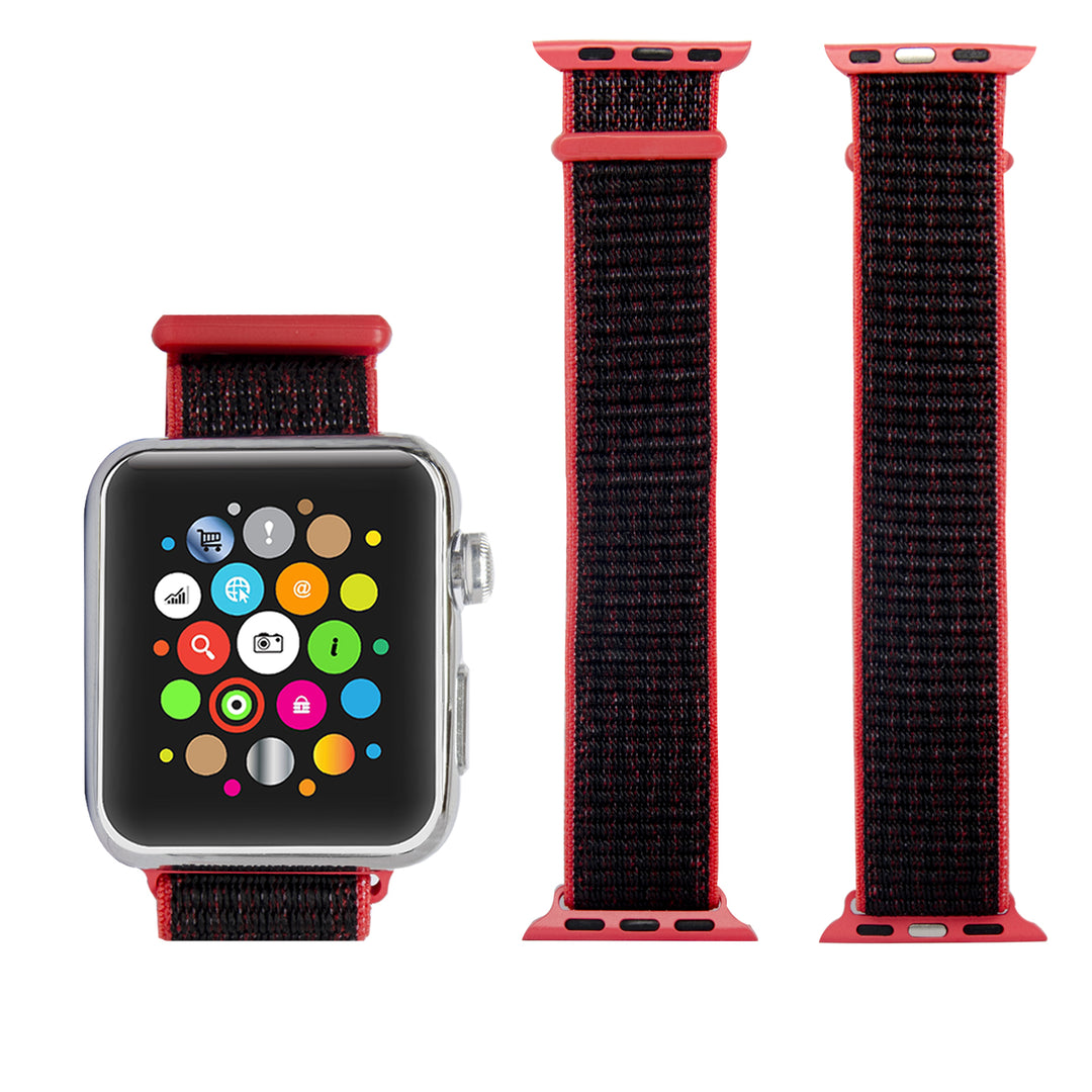 Soft Breathable Woven Nylon Replacement Sport Loop Band for Apple Watch Series 3,2,1 42MM Image 9