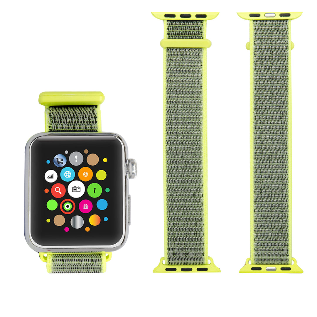 Soft Breathable Woven Nylon Replacement Sport Loop Band for Apple Watch Series 3,2,1 42MM Image 4
