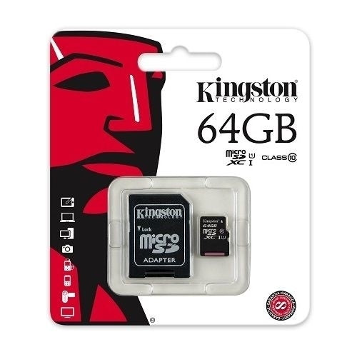 Class 10 Kingston Ultra Micro SD Memory Card 64GB Image 1