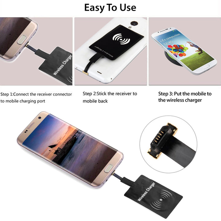 Universal Qi Wireless Power Charger Charging Receiver Module Sticker WRMICR002 For Android Phones W. Micro USB Image 3