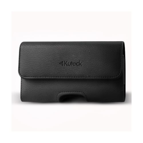 Horizontal Leather Pouch for Samsung Galaxy Mega 6.3 Inch with Card Holder Black Image 1