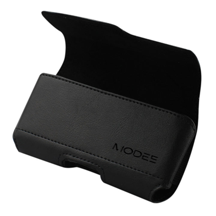 For Alcatel One Touch Conquest / 7046T Horizontal Z Lid Leather Pouch Plus Cell Phone With Cover Size - Black Image 3