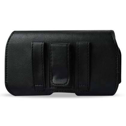 For Kyocera Hydro Reach / C6743 Horizontal Z Lid Leather Pouch Plus Cell Phone With Cover Size - Black Image 4