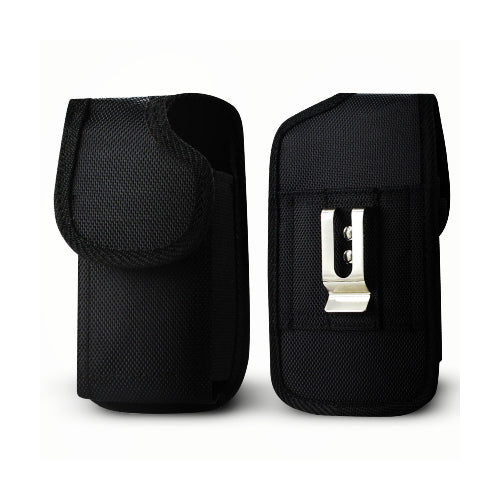 For Samsung Galaxy S3 / 9300 Rugged Nylon Pouch Plus Cell Phone With Cover Size - Black Image 1