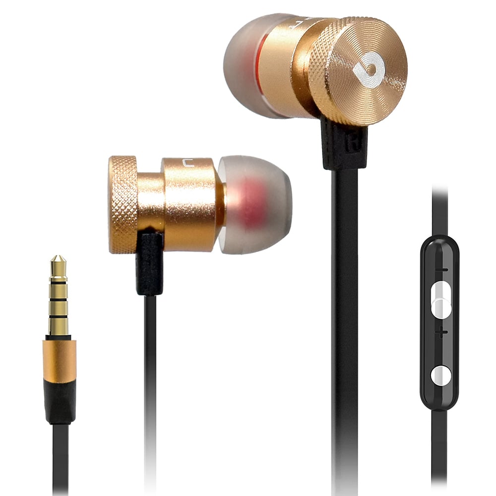 Universal Noise Isolating Super Bass Earphones Headset with Microphone 3.5mm Jack Image 1