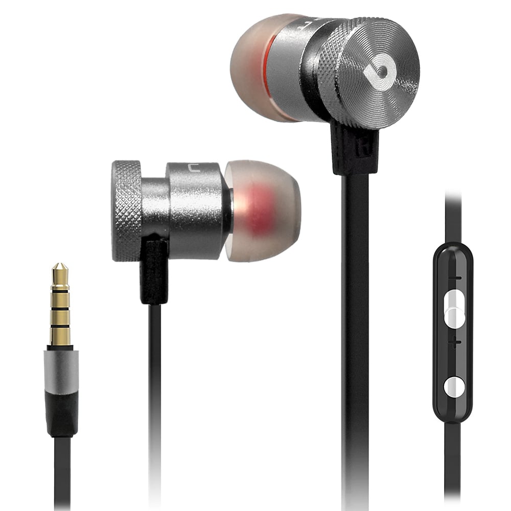 Universal Noise Isolating Super Bass Earphones Headset with Microphone 3.5mm Jack Image 1