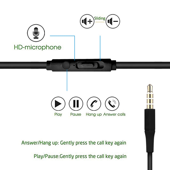 Universal Handsfree Stereo Earphone With Microphone Playback Control Image 9