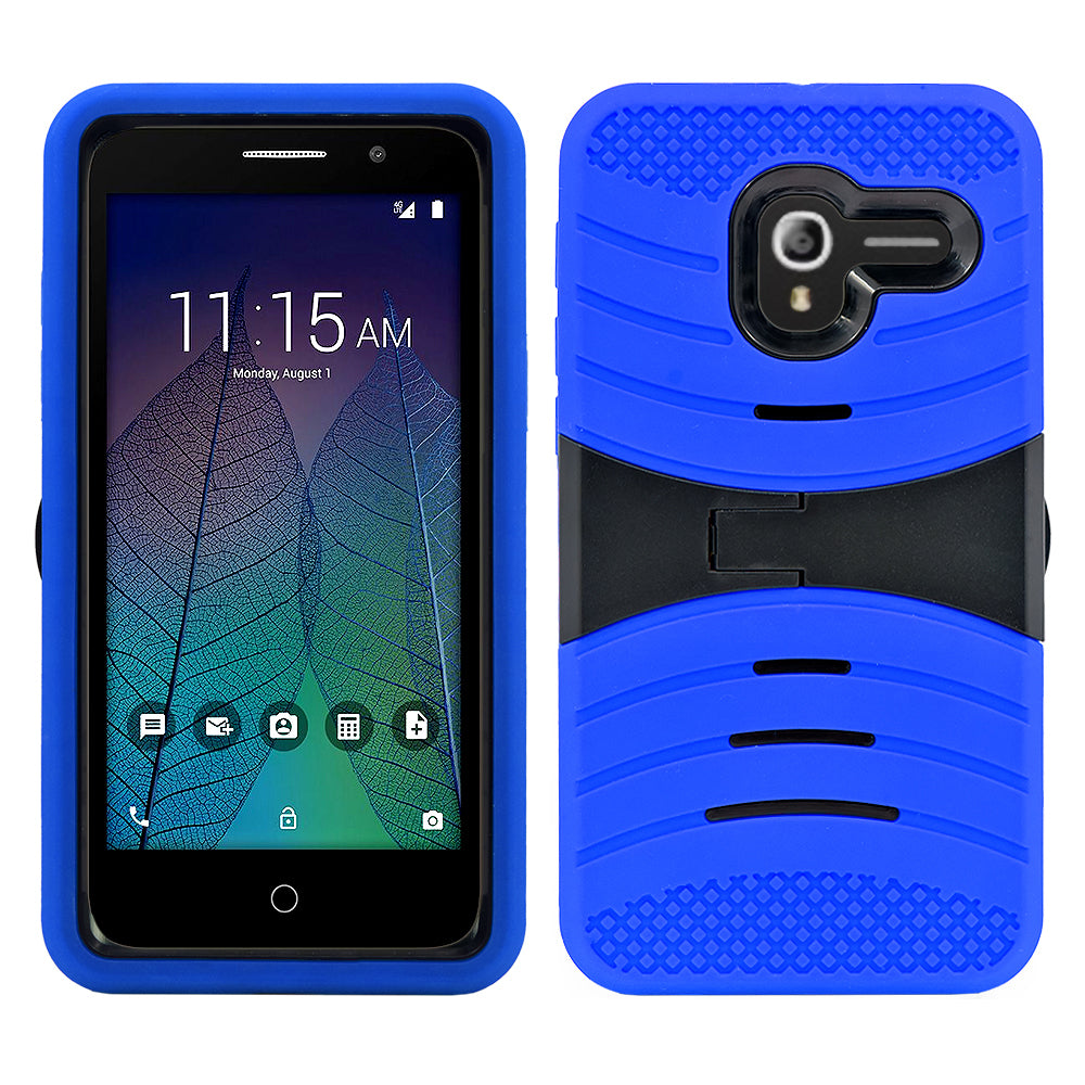 Alcatel Tru / Stellar / 5060 / POP 3 Hybrid Silicone Case Cover Stand Image 2