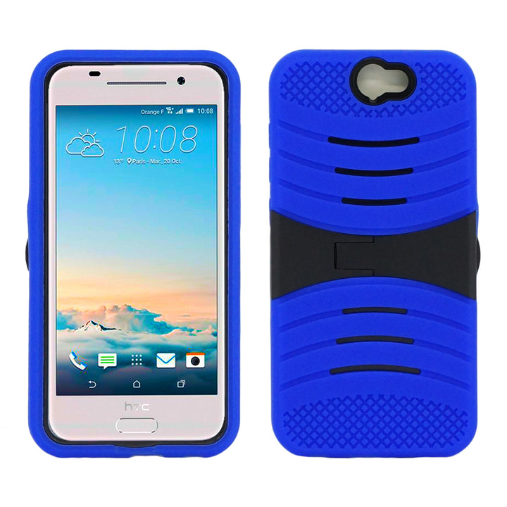 HTC One A9 Hybrid Silicone Case Cover Stand Image 2