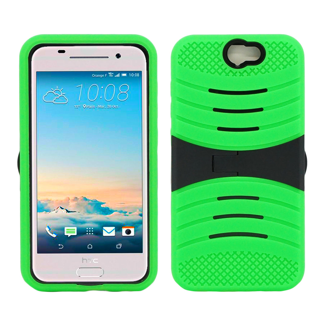 HTC One A9 Hybrid Silicone Case Cover Stand Image 3