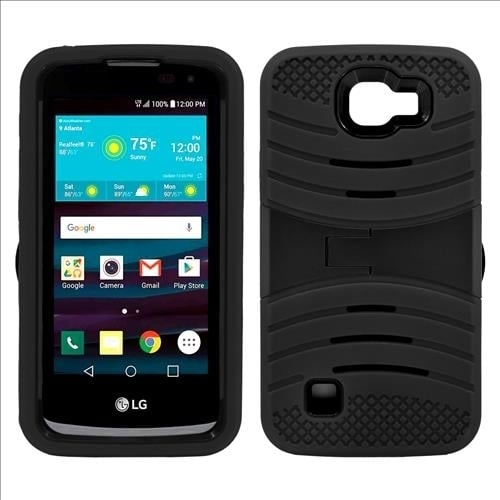 LG Spree Optimus Zone 3 / VS425 Hybrid Silicone Case Cover Stand Image 1