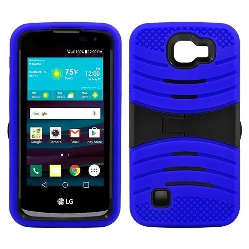 LG Spree Optimus Zone 3 / VS425 Hybrid Silicone Case Cover Stand Image 2