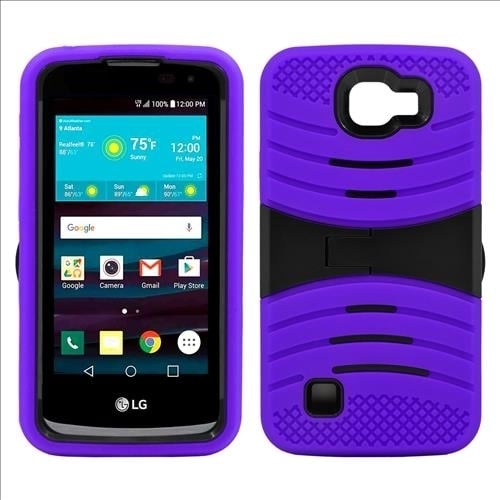 LG Spree Optimus Zone 3 / VS425 Hybrid Silicone Case Cover Stand Image 1