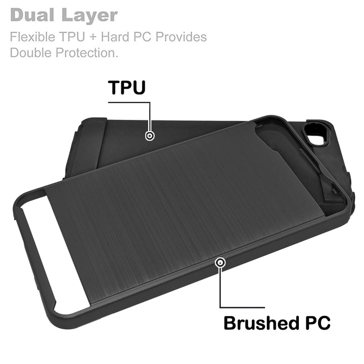 Alcatel PulseMix / A50 / A5 / 5085 Hybrid Metal Brushed Shockproof Tough Case Cover Image 7