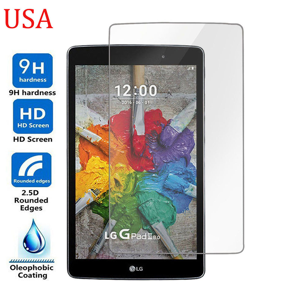 LG G Pad 3 8.0 / V525 V522 V521 V520 Tempered Glass Screen Protector Image 1