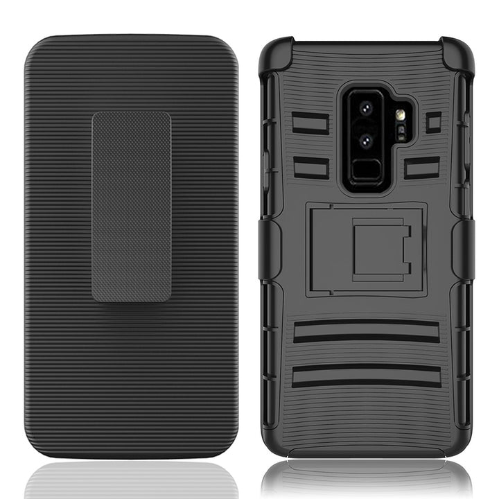 Samsung Galaxy S9 Plus Armor Belt Clip Holster Case Cover Image 1