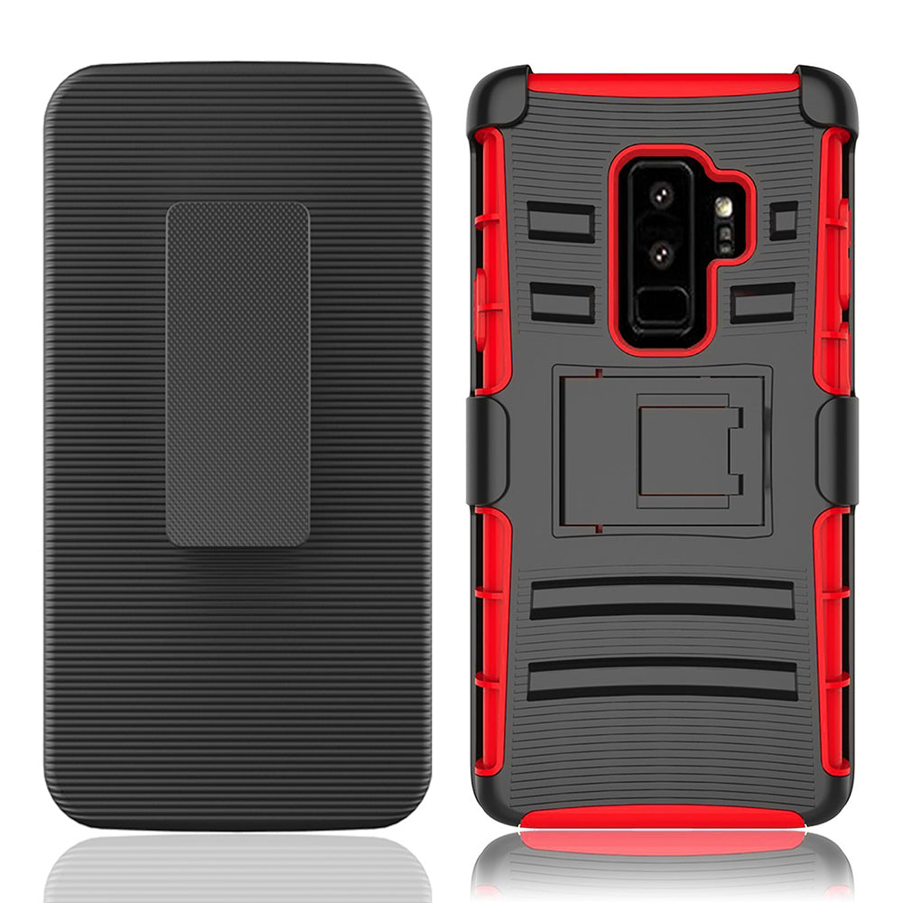 Samsung Galaxy S9 Plus Armor Belt Clip Holster Case Cover Image 3