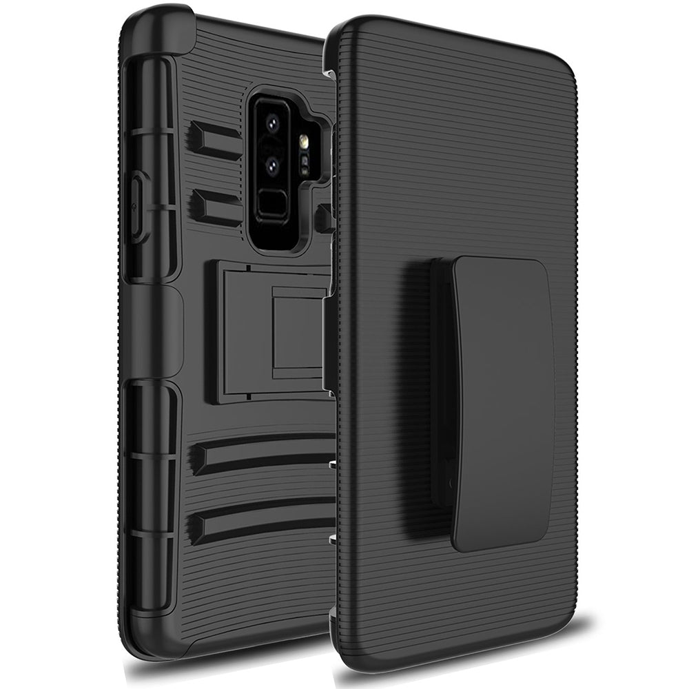 Samsung Galaxy S9 Plus Armor Belt Clip Holster Case Cover Image 6