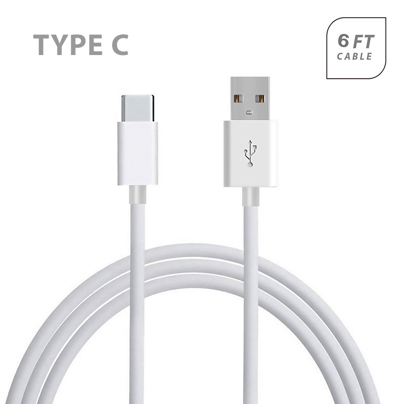 Universal USB Round Data Charger Cable Type C 6 Ft Image 2