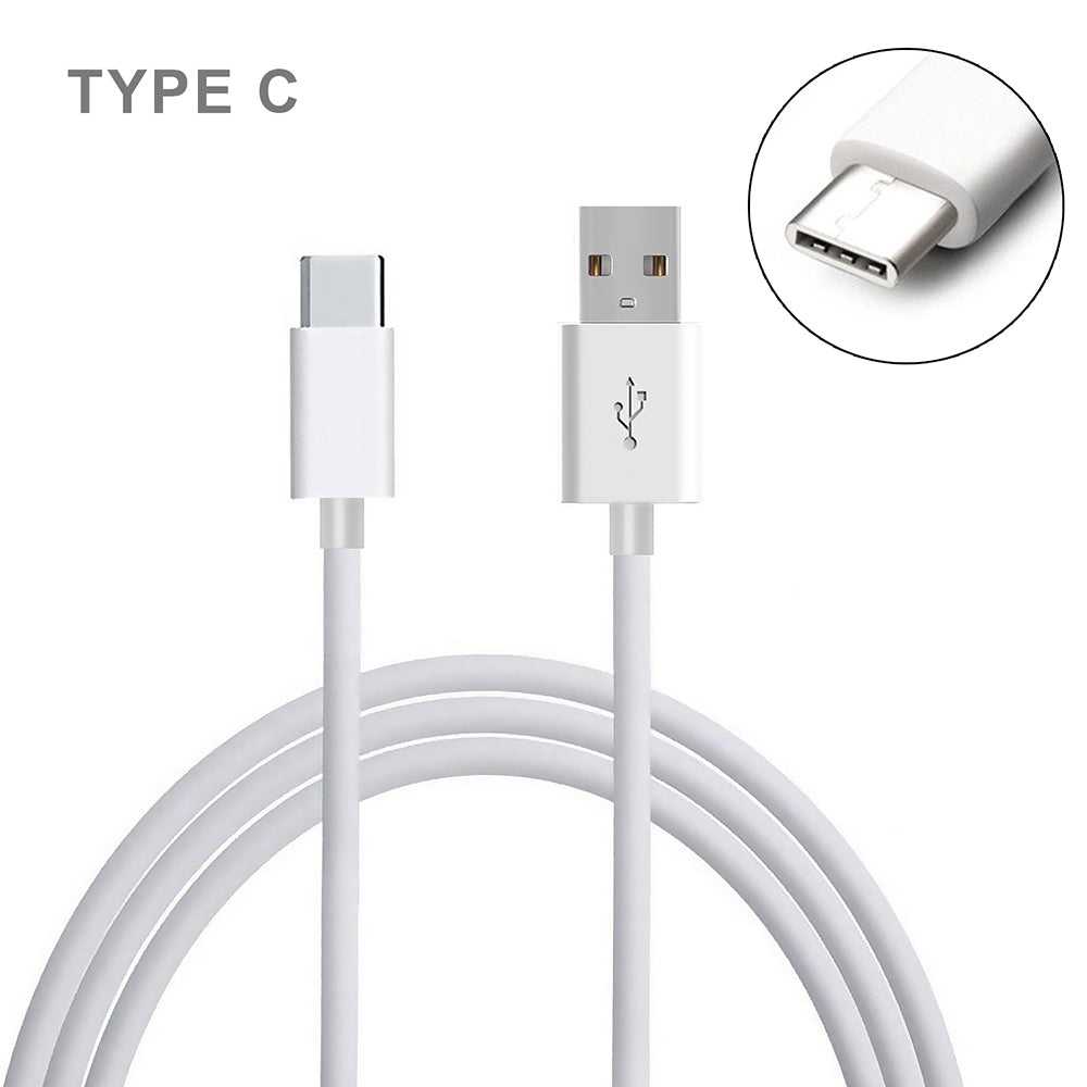 Universal USB Round Data Charger Cable Type C 3 Ft Image 1