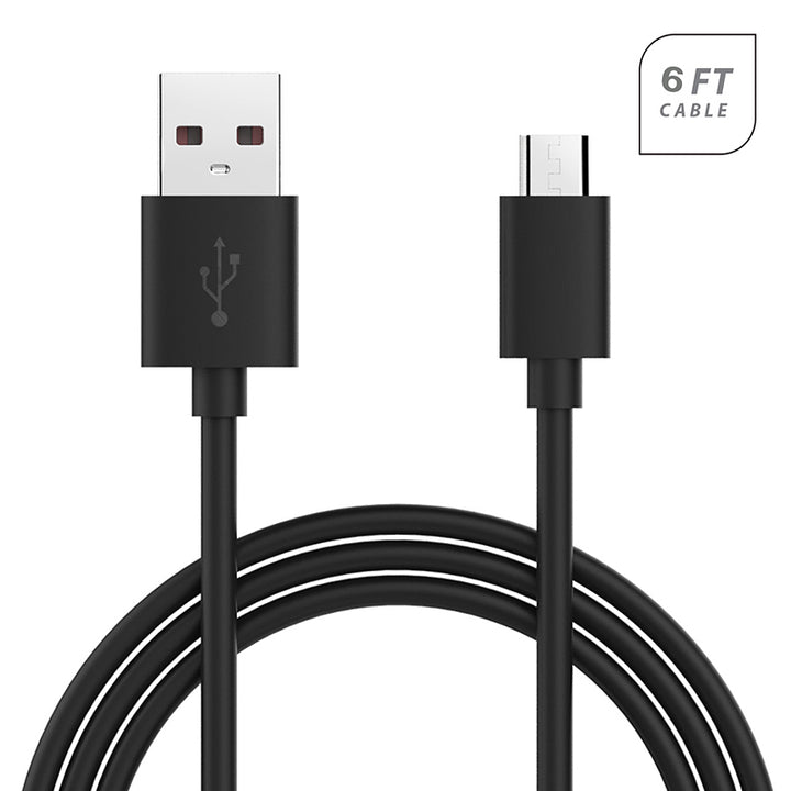 Micro USB/V8/V9 Round USB Data Charger Cable 6 Feet Image 7