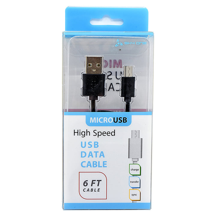 Micro USB/V8/V9 Round USB Data Charger Cable 6 Feet Image 8