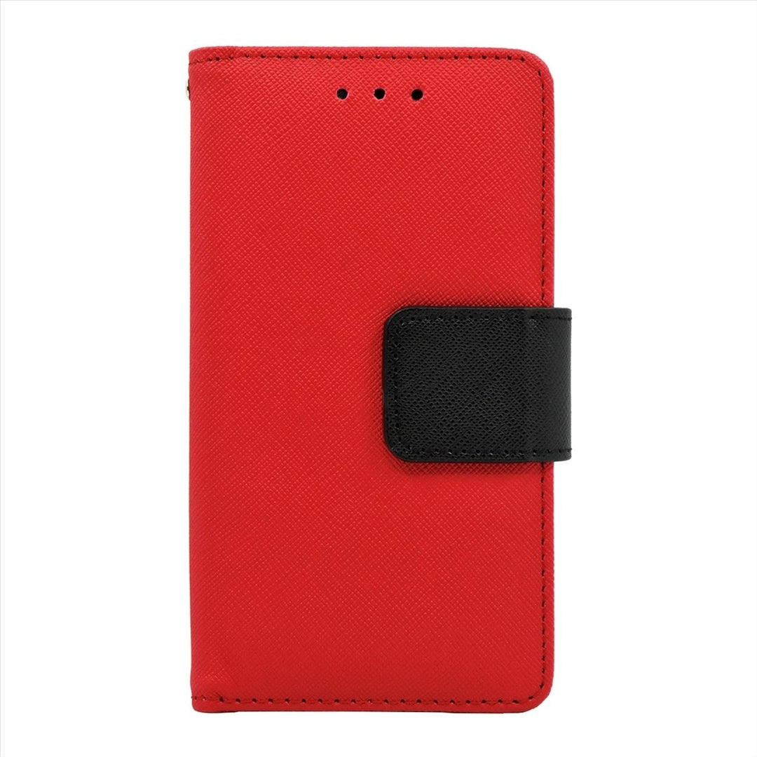 Samsung Galaxy A7 Leather Wallet Pouch Case Cover Image 4